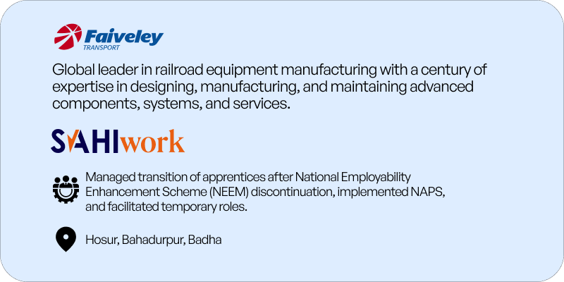 Faiveley - SAHI Work